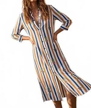 NEW VILAGALLO isota stripe dress in multi